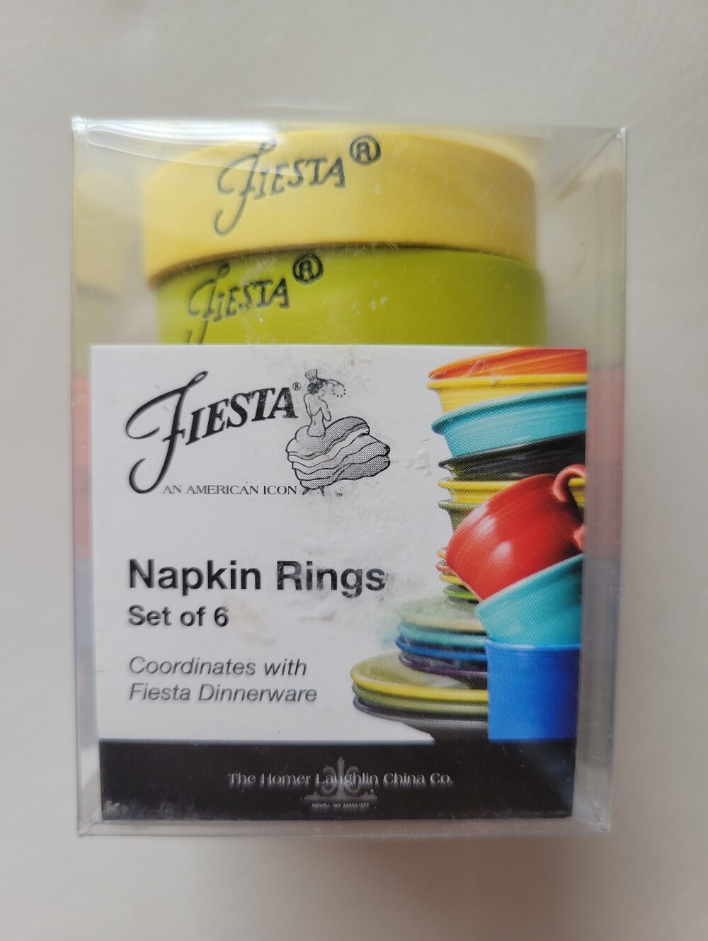 Fiesta Napkin Rings ~ Fiestaware ~ HLC ~ Retired ~ Colorful!